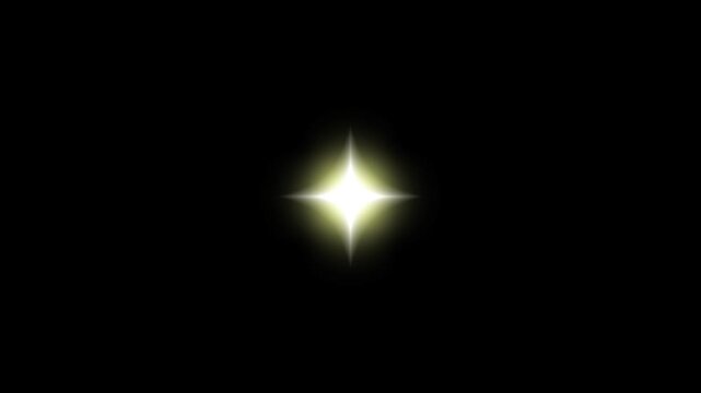 Retro Nebuluxe Star Twinkle Animation, Glitterburst Sparkle Trails, Shimmering Cartoon Doodle Glow, Transparent 4K Starry Night Overlay, Blinking White Vector Shine Motion Graphics SFX Looped