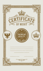 Vintage retro cards. Template greeting card wedding invitation. Line calligraphic frames © bow