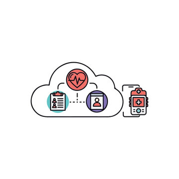 Medical data cloud storage system.