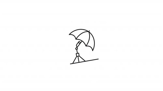 Shadow Camera Umbrella Icon