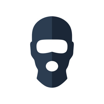 Dark balaclava ski mask for winter sport and survival gear