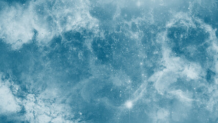 Textured astronomical background with glowing blue galaxy center © ShadOw