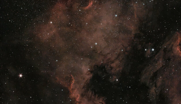 Red Cosmic Stellar Nursery North America Nebula