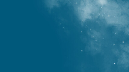 Celestial starry night background with abstract watercolor elements © ShadOw