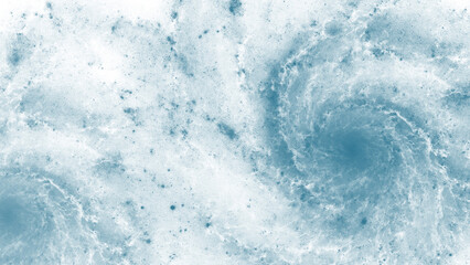 Futuristic blue space galaxy art for digital design concepts © ShadOw
