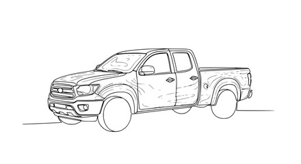 Obraz premium Pickup Truck Vehicle Automotive Transport 1.