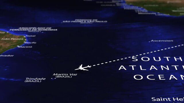 Flight From Asmara ERITREA to Buenos Aires ARGENTINA with flag pins
