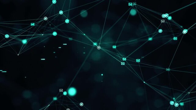 Signal data network. Technology digital cyberspace, HUD infographic technology data analysis and data network, featured on background representing connectivity high speed data transfer.