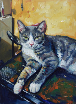 Nice Portrait of a real Cat