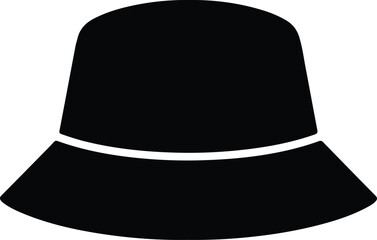 Fototapeta premium Silhouette vector bucket hat fashion accessory design