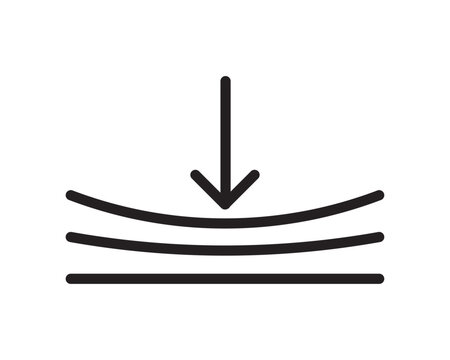 Compress icon representing data reduction and physical pressure