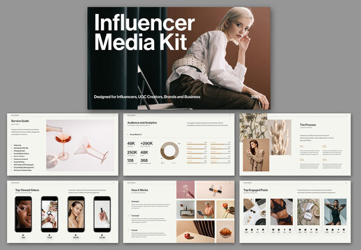 Influencer Media Kit Layout