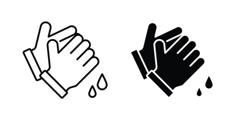 Fototapeta premium Wash hands icon for ui and web, Vector pictogram