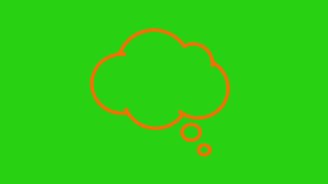 Speech bubble green abstract background