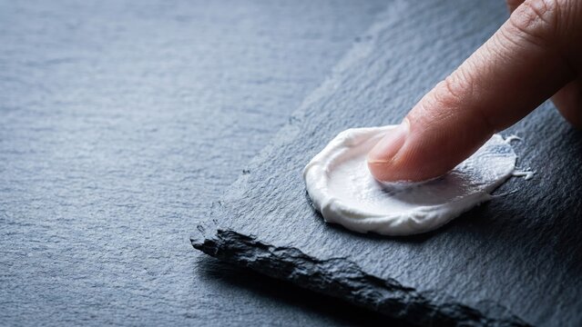 Application of Thick White Zinc Oxide Paste for Spot Treatment on Dark Surface