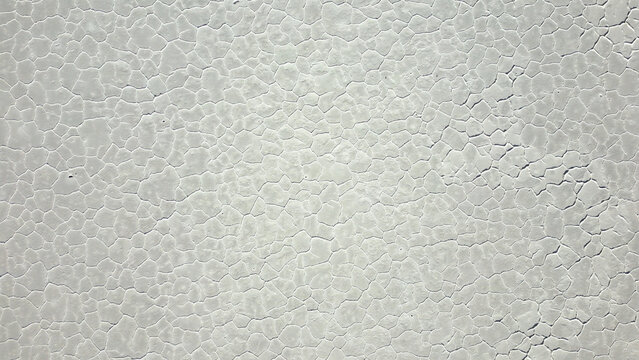 Aerial view of the hexagonal salt crust patterns on the surface of Salinas Grandes Tumbaya, Jujuy, Argentina.