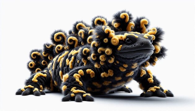 AI generated salamander alone in image