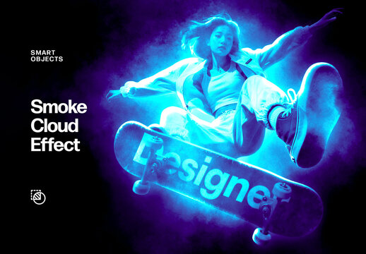 Smoke Explosion Photo Effect &ndash; Vapor for Album Cover & Social Media (PSD)