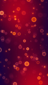 red christmas bokeh neon lights and golden glitter shiny , holiday new year vertical social media background