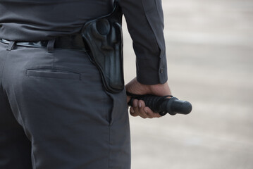 Obraz premium Riot police control the crowd training