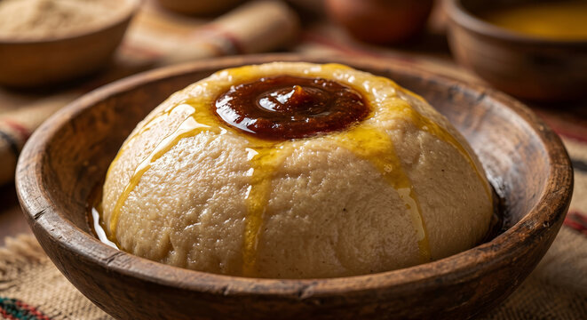 Libyan Asida Traditional Date Syrup and Butter Dough 8K