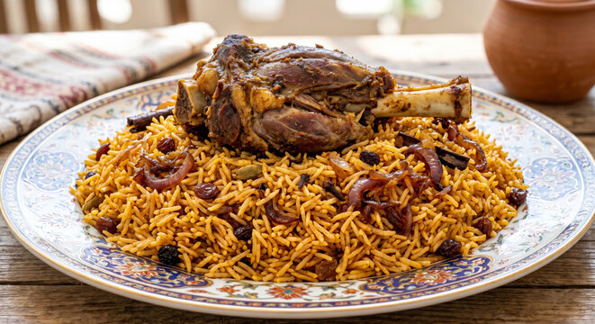 Somalian Bariis Iskukaris Spiced Rice and Goat 8K