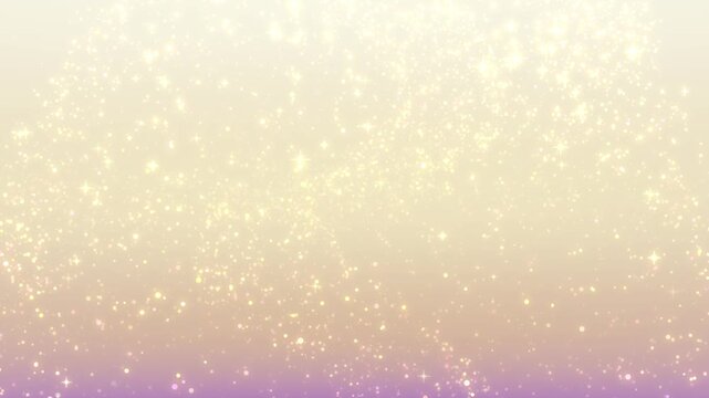 キラキラの粒子が静かに降り注ぐ金の抽象ループ背景動画 / Gold Abstract Loop Background with Gently Falling Glitter Particles