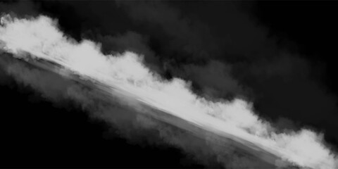 Water surface with magic neon glow from inside and smoke on top. Mystery dark background with spooky white light from underwater and fog. Realistic 3d night vector illustration with flare and steam. © muhammad