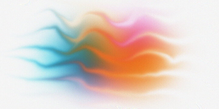 Abstract wavy lines background with vibrant multi color liquid gradients and grain texture for contemporary digital art design.