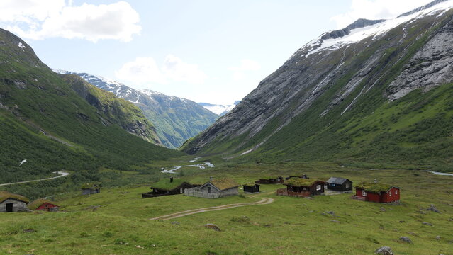Norway, Gamle Strynefjellsvegen scenic road 258