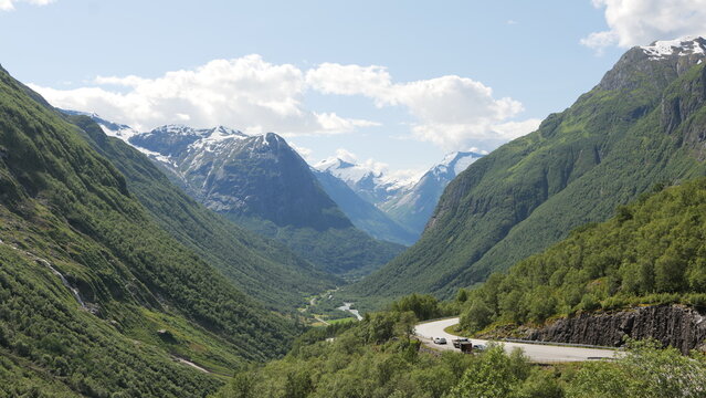 Norway, Gamle Strynefjellsvegen scenic road 258