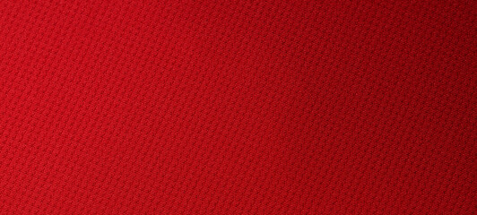 Obraz premium Macro of Bright Red Woven Fabric with Geometric Texture