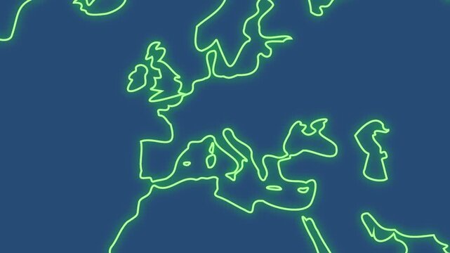 Austria Location Reveal on Global World Map Motion Graphics Transition