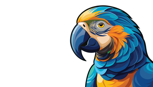parrot bird clipart vector illustration