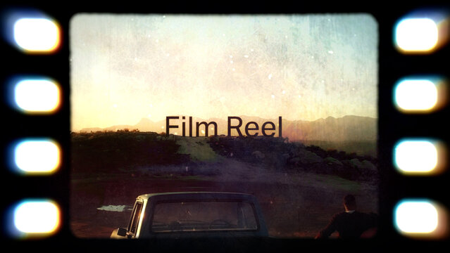 Film Reel Text Animator
