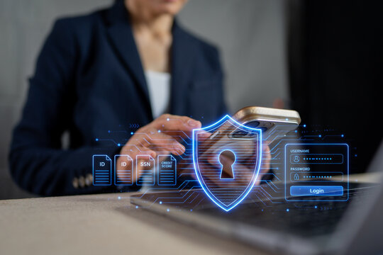 Cybersecurity and personal data protection on smartphone and laptop computer