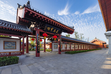 Fototapeta premium The landscape of Tianjin Huasheng Temple