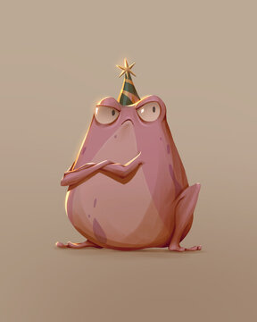 Angry Birthday Frog