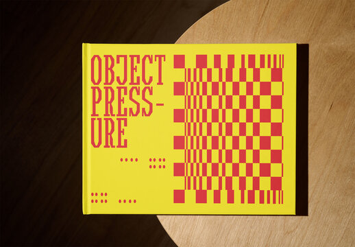 Mockup template of Horizontal A4 Book Cover Mockup