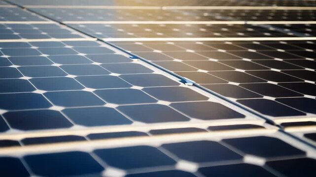Solar panels absorbing sunlight to convert radiant energy into clean electricity, showcasing renewable technology for sustainable power generation and a greener future on the horizon