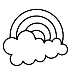 Fototapeta premium cloud sketch illustration 
