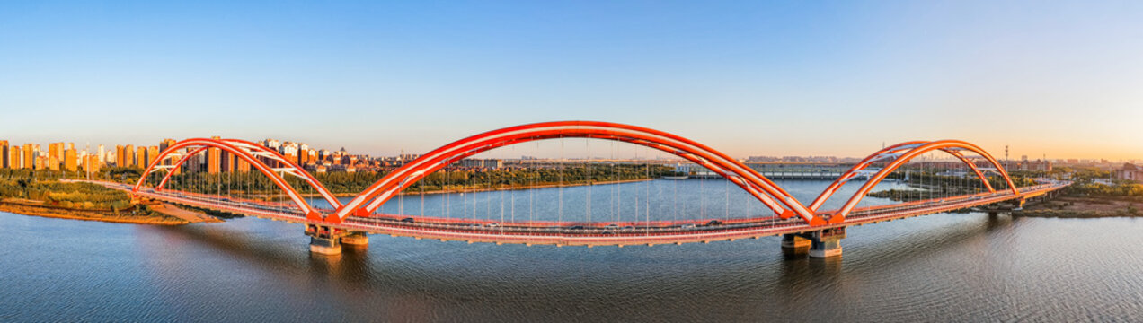 Tianjin Binhai New Area Rainbow Bridge