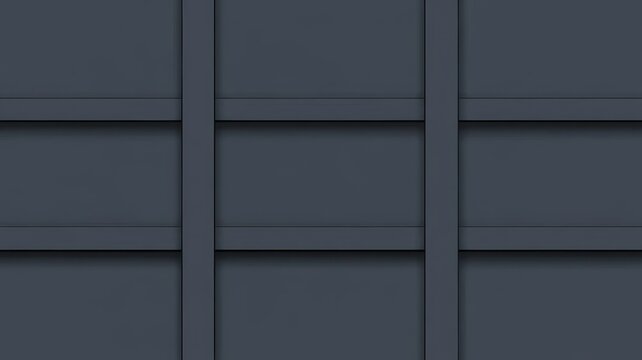 Abstract dark gray geometric background featuring intersecting rectangular grid pattern structure.