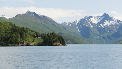 Obraz premium Norway, Svartisen glacier scenic view