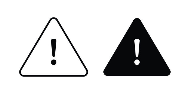 Alert icon design, design element set.