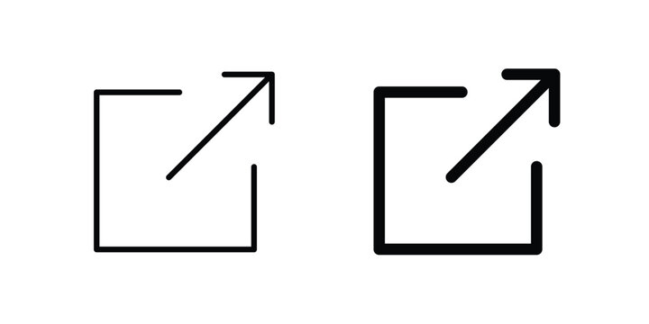 Export icon design, design element set.