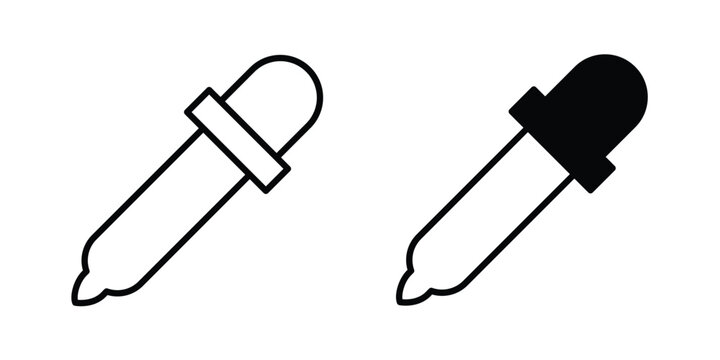 Eye dropper icon design, design element set.