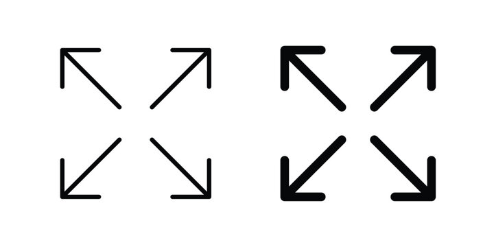 Full size icon design, design element set.