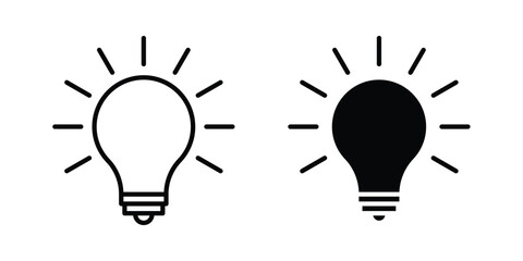 Idea icon design, design element set. © Win