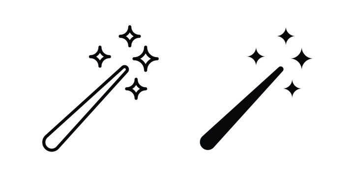 Magic icon design, design element set.